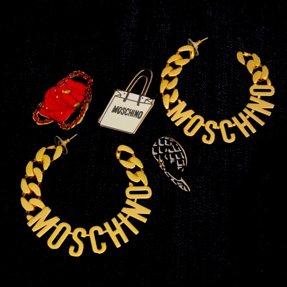 H&M Moschino Earrings & Pins Never Worn